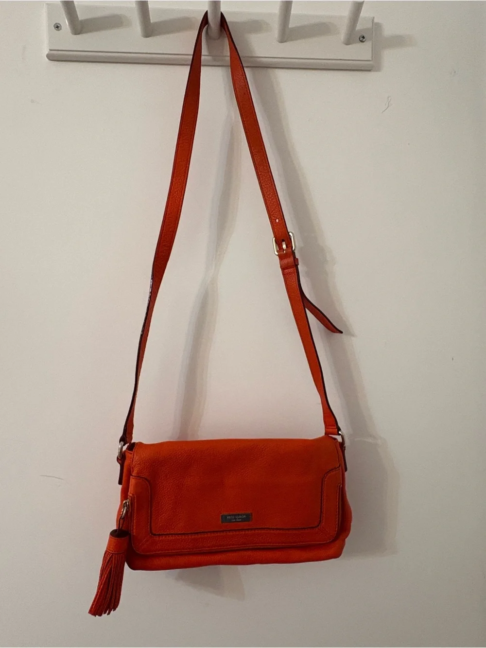 Kate Spade Orange Leather Crossbody Bag